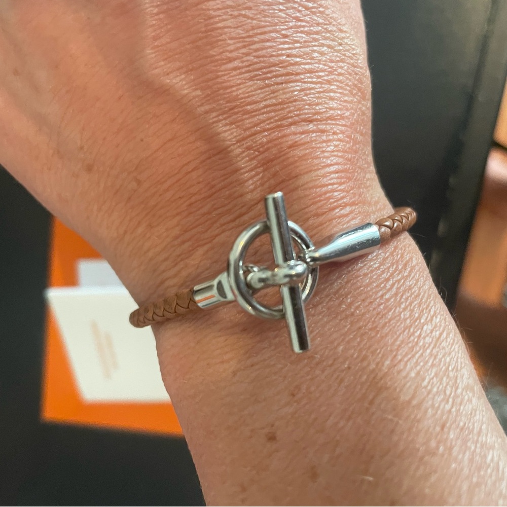 Hermes Brown and Silver Jewelry Accessories